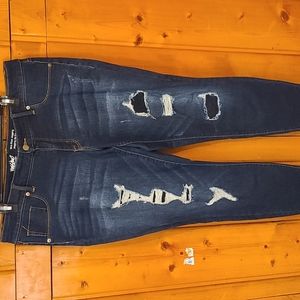 Mossimo Mid Rise distressed jeggings